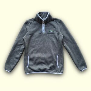 LL Bean Fleece Sweater Womens Small Pullover Sweatshirt Better Fleece Snap